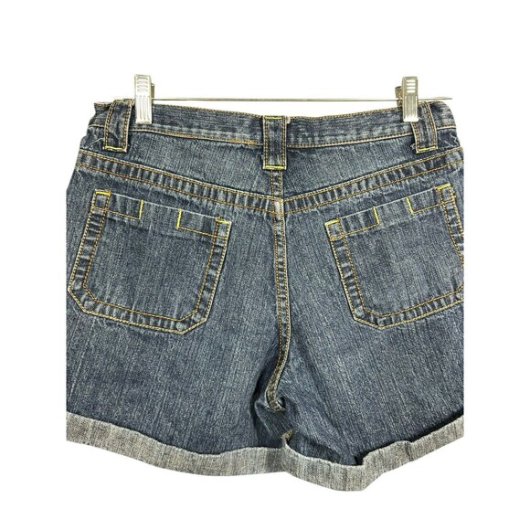 Faded Glory Y2K Vintage Women's High Rise Denim Shorts Size 8 2005 Scoop Pockets - Picture 5 of 9